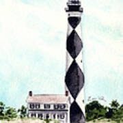 Cape Lookout Lighthouse Outer Banks North Carolina Poster