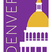 Denver Capitol/purple Poster