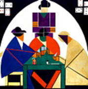 Card Players 1916 Poster