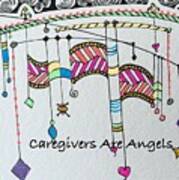 Caregivers Are Angels Dangles Poster