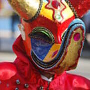Carnival Red Duck Portrait Poster