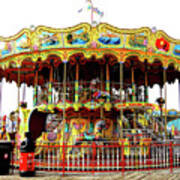Carousel On The Wildwood, New Jersey Boardwalk Poster