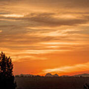 Cascade Mountains - Sunrise Panorama Poster