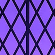 Castle Window Purple Poster