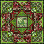 Celtic Dragon Labyrinth Poster