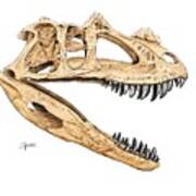 Ceratosaur Skull Poster