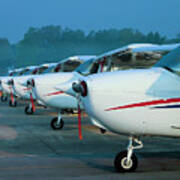 Cessna 172's All In A Row Poster