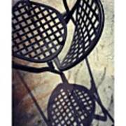 Chair With Long Shadow #juansilvaphotos Poster