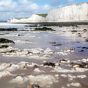 Chalk Cliffs Seven Sisters - England Poster