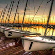 Charleston Sunset - Dockside Dream Poster