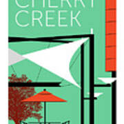 Cherry Creek Aqua Poster