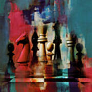 Chess Painting Poster