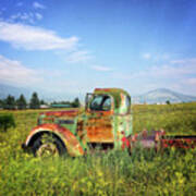 Chevy In A Field Poster