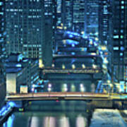 Chicago Bridges Poster
