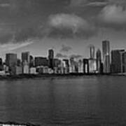 Chicago Skyline From Adler Poster
