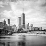 Chicago Skyline With John Hancock Building Poster
