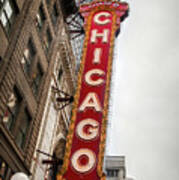 Chicago Theater Marquis Poster