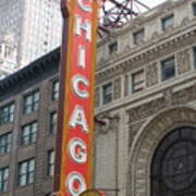 Chicago Theater Sign Poster