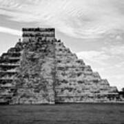 Chichen Itza B-w Poster