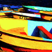 Chilean Fishing Boats Poster