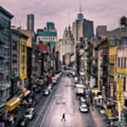 Chinatown - New York - Color Street Photography Poster