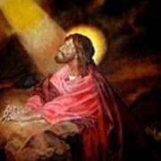 Christ At Gethsemane Poster