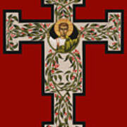 Christ Emmanuel Flowering Cross 018 Poster