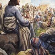 Christ Teaching Poster