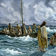 Christ Walking On The Sea Of Galilee Poster