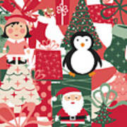 Christmas Collage Poster