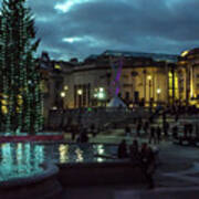 Christmas In Trafalgar Square, London 2 Poster