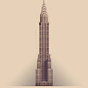 Chrysler Building - Vintage Light Poster
