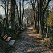 Church On The Hill Cemetery Poster