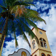 Church Tower In Puerta Vallarta Poster