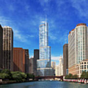 City - Chicago Il - Trump Tower Poster