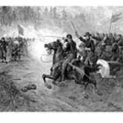 Civil War Union Cavalry Charge Poster