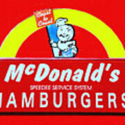Classic Mcdonald's Hamburgers - Billion Served - Painterly Poster