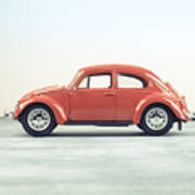 Classic Vw Bug Red Poster