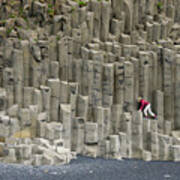 Climbing The Basalt Poster