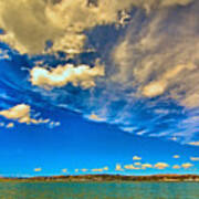 Clouds Over Suisun Bay Poster