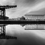 Clyde Waterfront Mono Poster