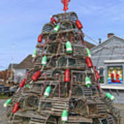 Coastal Maine Christmas Tree Poster
