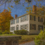 Colonial House On Main Street, Easton Poster