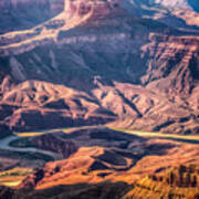 Colorado River Winding Thru Grand Canyon Poster