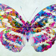 Colorful Butterfly Art Poster