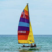 Colorful Catamaran 7 Delray Beach, Florida Poster