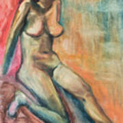 Colorful Female Figure Poster