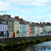 Colorful Irish Homes Poster
