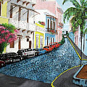 Colorful Old San Juan Poster