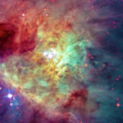 Colorful Orion Nebula Space Image Poster